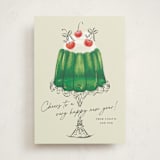 "Christmas Jelly" - Holiday Cards in Lime by Jackie Crawford - Front