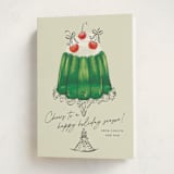 "Christmas Jelly" - Holiday Cards in Lime by Jackie Crawford - Folded Card