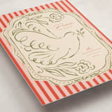 "Peace Dove.." - Holiday Cards in Cranberry by Vera Lim - Detail