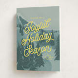 "First Mountain Snow" - Holiday Cards in Glacier by Kaydi Bishop - Folded Card