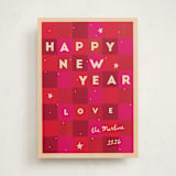 "Checkered Cheers" - Holiday Cards in Cherry by Ani Somi - Front