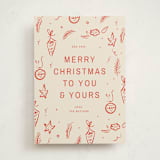 "Happy Little Holidays" - Holiday Cards in Tomato by Ani Somi - Front