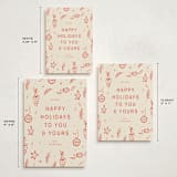 "Happy Little Holidays" - Holiday Cards in Tomato by Ani Somi - Formats Available