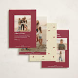 "Cin Cin!" - Holiday Cards in Holly Berry by Helena Vitto - Back of Card Options