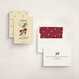 "Cin Cin!" - Holiday Cards in Holly Berry by Helena Vitto - Assembled
