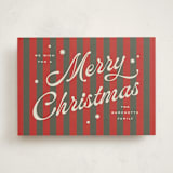 "Retro Candy Stripe" - Holiday Cards in Garland by Wildfield Paper Co - Front