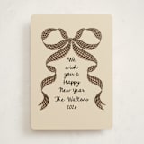 "Gingham Ribbon" - Holiday Cards in Spice by Leah Bisch - Front