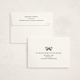 "Gingham Ribbon" - Holiday Cards in Juniper by Leah Bisch - FREE Recipient Addressing