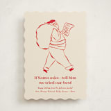 "If Santa Asks" - Holiday Cards in Reindeer Nose by Sierra Lee - Front