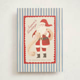 "Greetings from Santa" - Holiday Cards in Wintermint by Teju Reval - Front