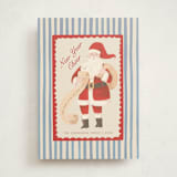 "Greetings from Santa" - Holiday Cards in Wintermint by Teju Reval - Front