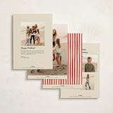 "Greetings from Santa" - Holiday Cards in Wintermint by Teju Reval - Back of Card Options