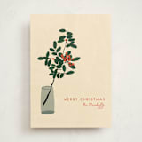 "Berries" - Holiday Cards in Champagne by Joanna Rosado - Front
