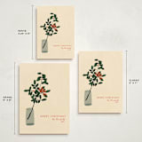 "Berries" - Holiday Cards in Champagne by Joanna Rosado - Formats Available
