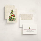 "Evergreen Magic" - Holiday Cards in Holly Berry by Cass Loh - Assembled