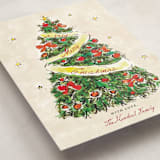 "Evergreen Magic" - Holiday Cards in Holly Berry by Cass Loh - Detail