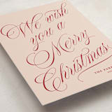 "With Flourish" - Holiday Cards in Rosy Cheeks by Kate Ahn - Detail