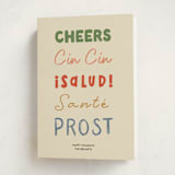 "Cheers to All" - Holiday Cards in Retro by Helena Vitto - Folded Card