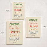 "Cheers to All" - Holiday Cards in Retro by Helena Vitto - Formats Available