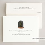 "Snow globe Tree" - Holiday Cards in Coal by Baumbirdy - FREE Recipient Addressing