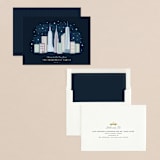 "New York City Winter" - Holiday Cards in Celestial by Hooray Creative - Assembled