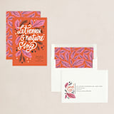 "sing" - Holiday Cards in Pumpkin by Jen Owens - Assembled