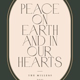"Peace in our Hearts" - Holiday Cards in Forest by Benita Crandall - Close-Up