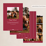 "New Home for Holidays" - Holiday Cards in Fushsia by Kanika Mathur - Back of Card Options