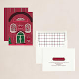 "New Home for Holidays" - Holiday Cards in Fushsia by Kanika Mathur - Assembled