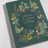 "Holiday Forest Friends" - Holiday Cards in Emerald by Jackie Crawford - Detail