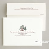 "Cup of Cheer" - Holiday Cards in Carmine by Maja Cunningham - FREE Recipient Addressing