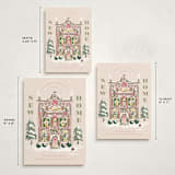 "New Home Holiday House" - Holiday Cards in Flamingo by Jackie Crawford - Formats Available
