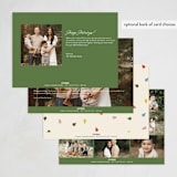 "Joyful Lights" - Holiday Cards in Eggnog by Vera Lim - Back of Card Options