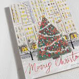 "city christmas tree" - Holiday Cards in Candy Cane by Cass Loh - Detail