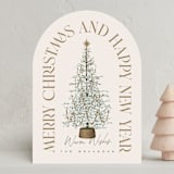 "Festive Tree" - Holiday Cards in Eggnog by Leah Bisch - Front