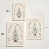 "Festive Tree" - Holiday Cards in Eggnog by Leah Bisch - Formats Available