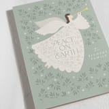 "Peaceful Angel" - Holiday Cards in Mint by Beth Schneider - Detail