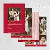 "So Delightful" - Holiday Cards in Candy Apple by Charter Oaks Creative - Back of Card Options
