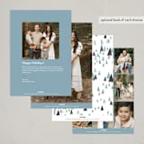 "Snowy Scene" - Holiday Cards in Ocean by Bethan - Back of Card Options