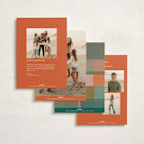 "tree blocks" - Holiday Cards in Spice by Creo Study - Back of Card Options