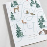 "joyfully written" - Holiday Cards in Snowflakes by Jennifer Wick - Detail
