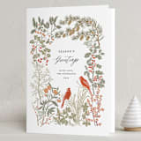 "Winter Greens" - Holiday Cards in Spruce by Tara Grangroth - Folded Card