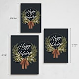 "Greenery" - Holiday Cards in Toffee by Leah Bisch - Formats Available