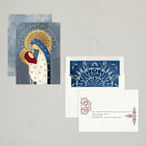 "Mother and child" - Holiday Cards in Celeste by Grae - Assembled