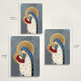 "Mother and child" - Holiday Cards in Celeste by Grae - Formats Available