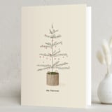 "Holiday Basket" - Holiday Cards in Buttercream by Baumbirdy - Folded Card