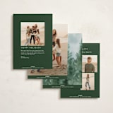 "Winter Sunroom Vista" - Holiday Cards in Wreath by Petra Kern - Back of Card Options