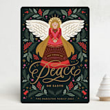 "Shimmering Peace" - Holiday Cards in Woodland by Kristen Smith - Front