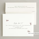 "Peaceful Folk Floral Doves" - Holiday Cards in Cranberry by Corie Page - FREE Recipient Addressing
