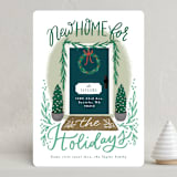 "New Home front door" - Holiday Cards in Wreath by Alethea and Ruth - Front